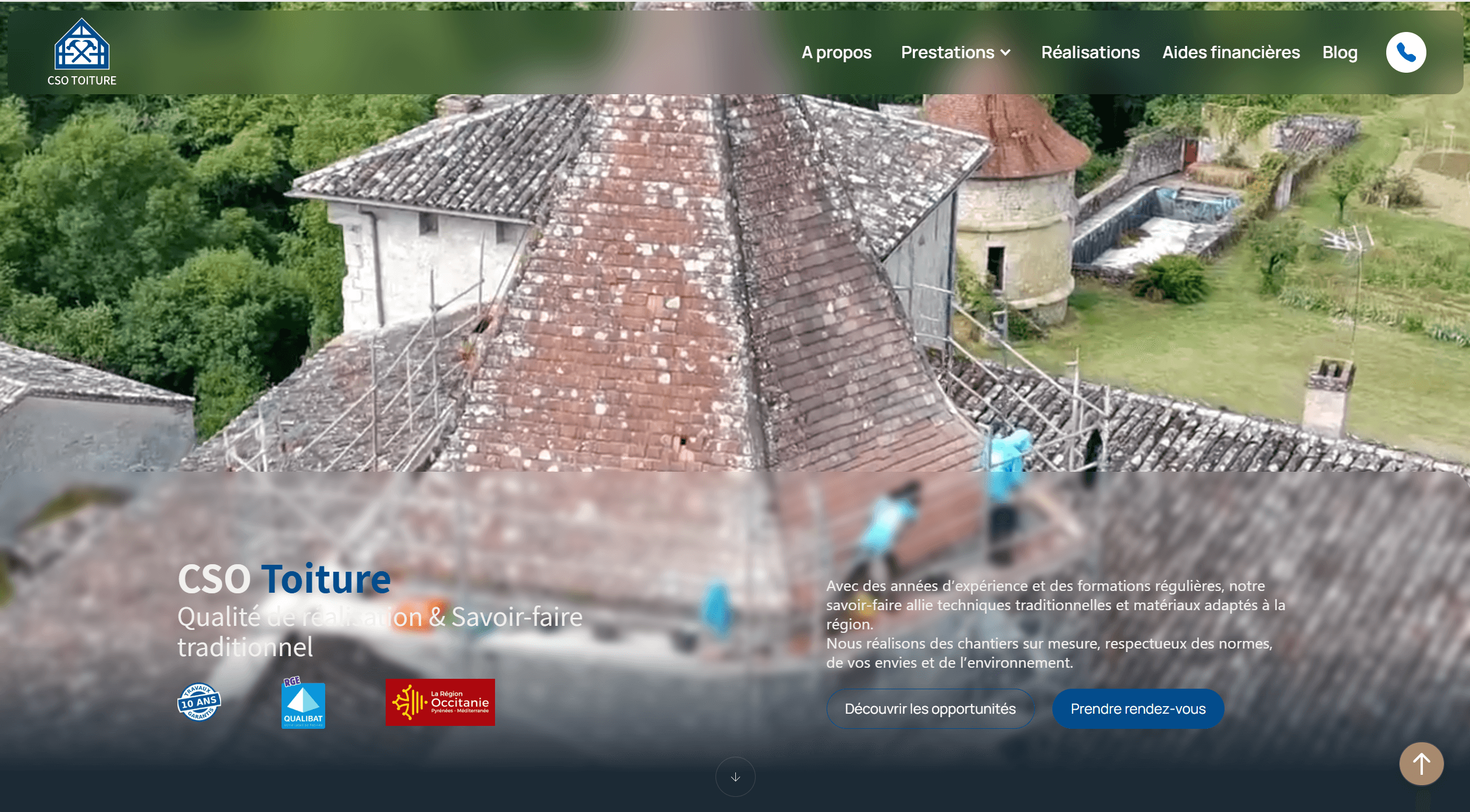 Aperçu du projet CSO Toiture