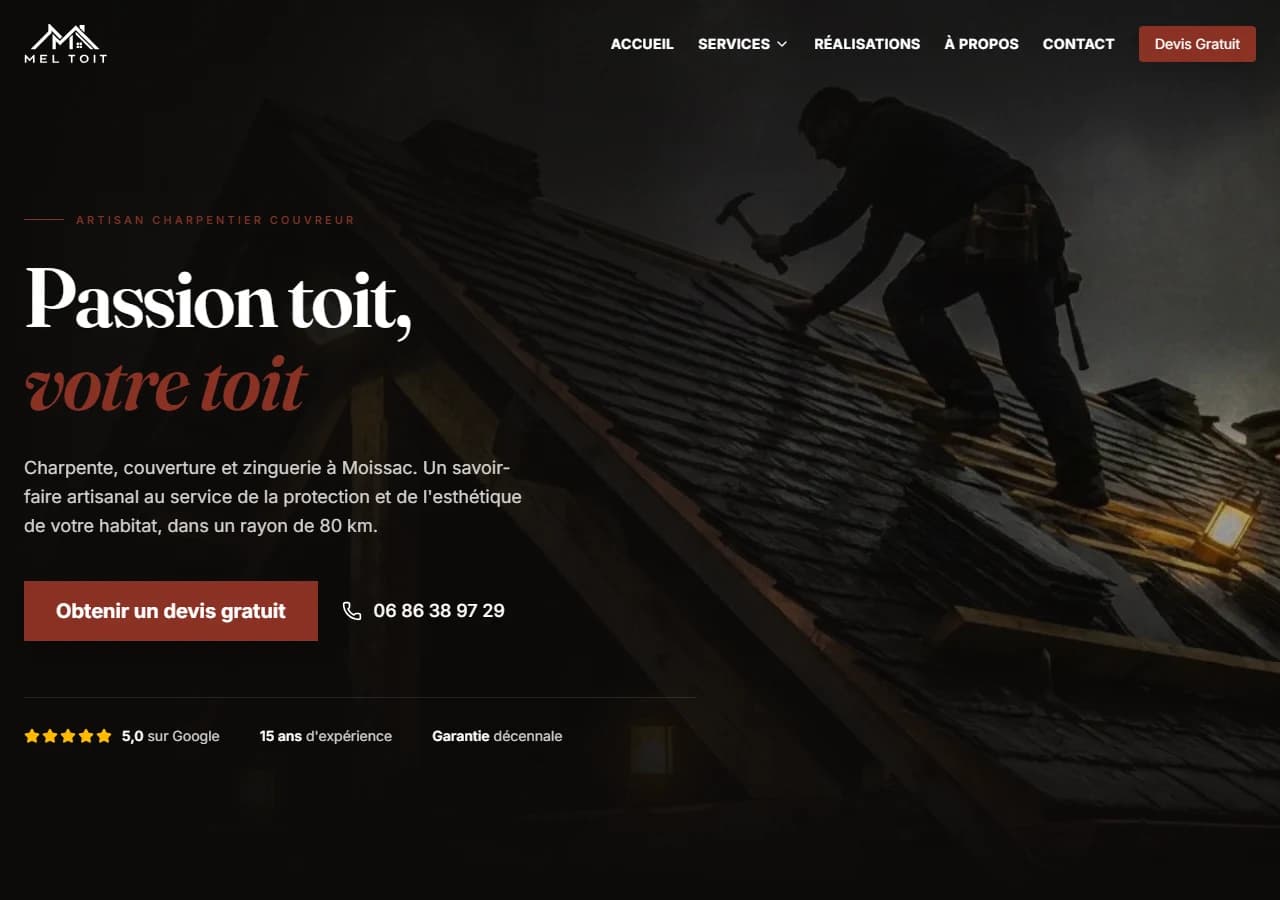 Aperçu du projet Mel-toit